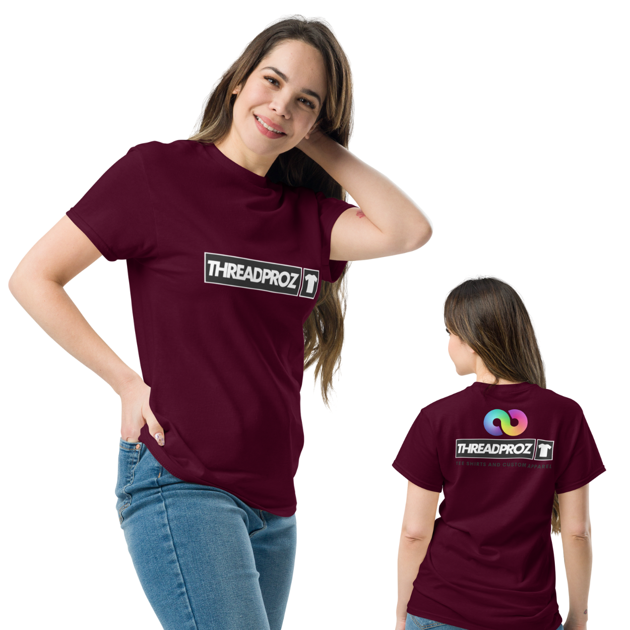 Colorful Custom T-Shirt Printing Logo