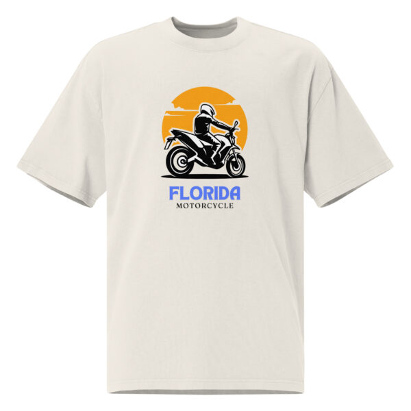 Oversized faded t-shirt Florida Motorcycle